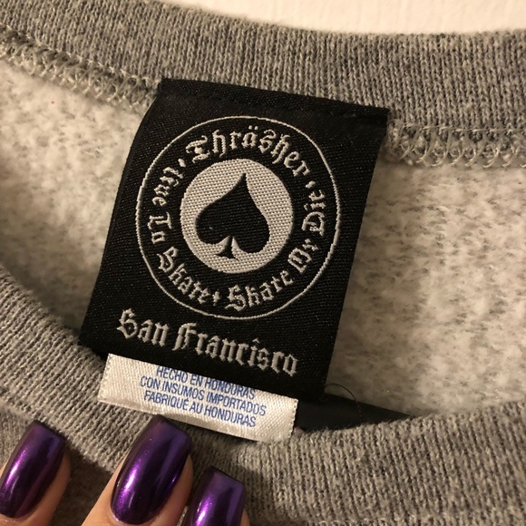 Men’s small Thrasher pullover sweater - Picture 3 of 3